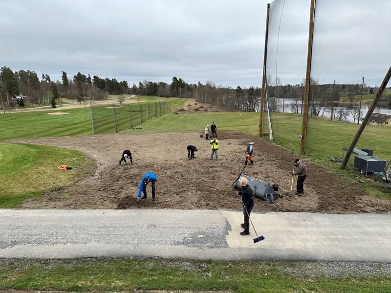 Förbereda nya övningsområdet